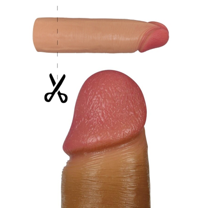 Nature 2.5Cm Dolgulu Penis Kılıfı Premium Silikon Kılıf