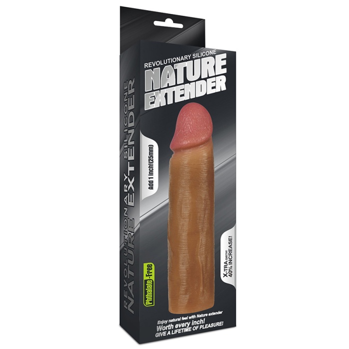 Nature 2.5Cm Dolgulu Penis Kılıfı Premium Silikon Kılıf