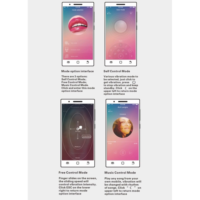 Telefon Uyumlu Titreşimli Orgazm Vibratörü