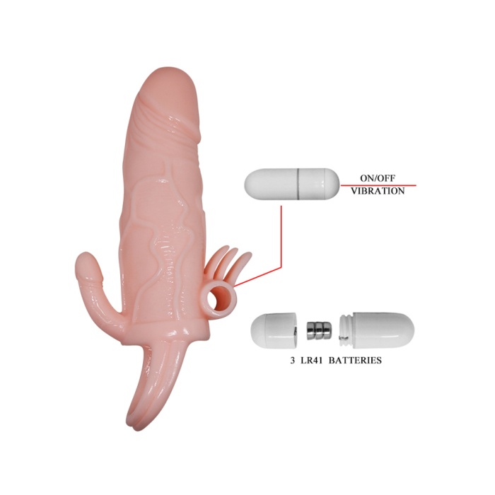 Ten Rengi Penis Kılıfı Klitoris Ve Anal Uyarıcılı