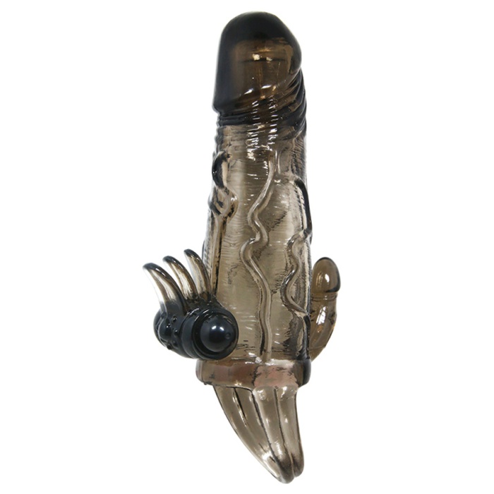 Siyah Penis Kılıfı Klitoris Ve Anal Uyarıcılı