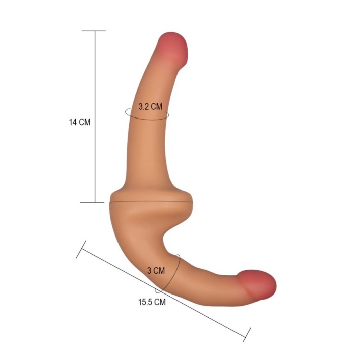 Çift Taraflı Reasliktik Dildo