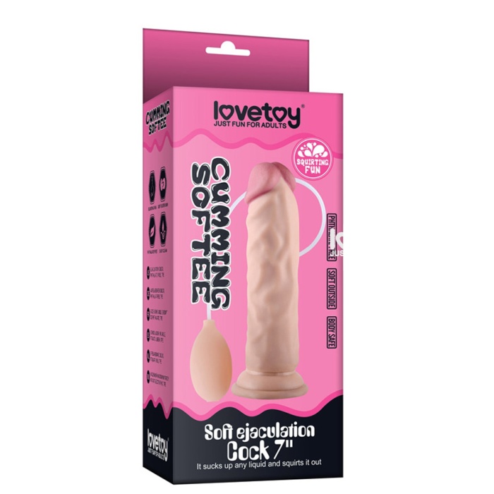 Su Fışkırtmalı Et Dokulu Dildo