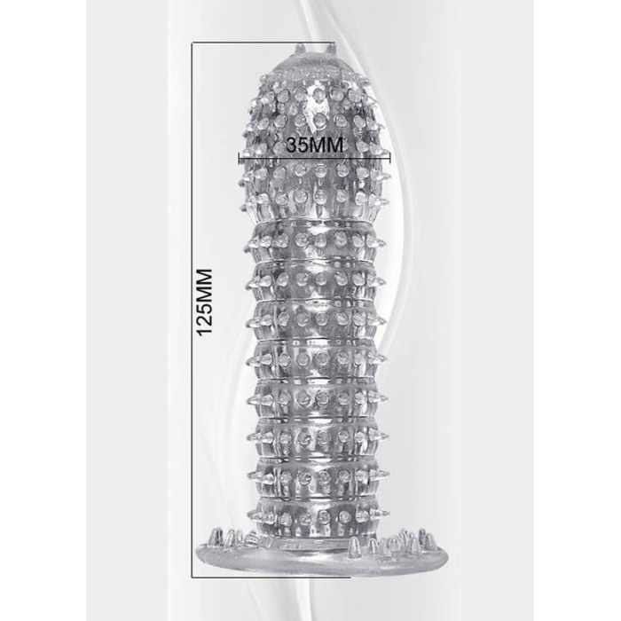 Kabartmalı Güçlü Uyarıcı Dildo Uzatmalı Penis Kılıfı
