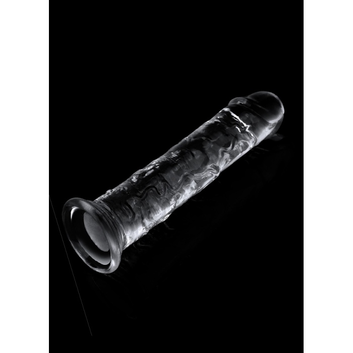 18 Cm Şeffaf Jel Doku Vantuzlu Dildo