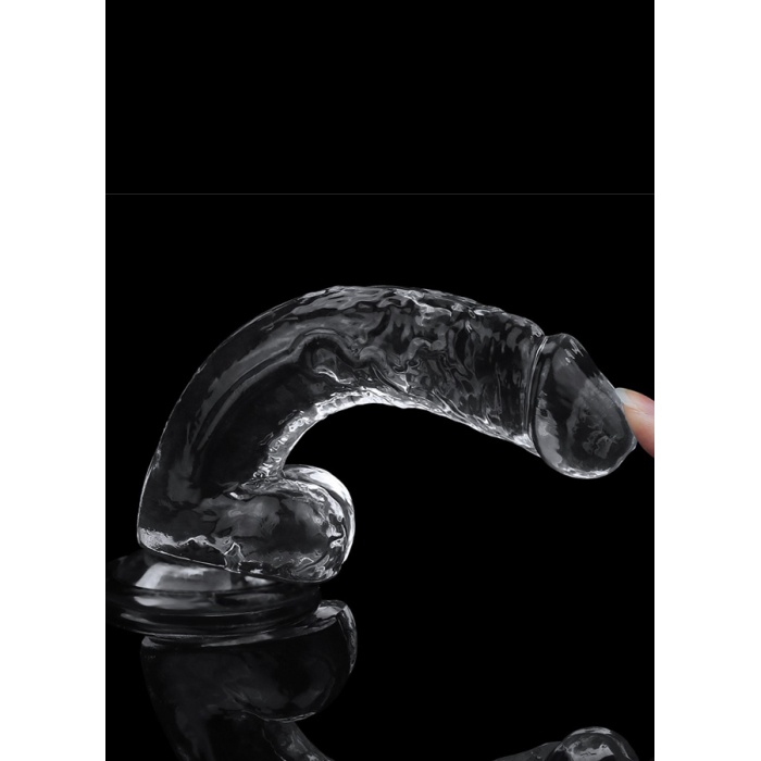 Şeffaf Slikon Jel Doku Vantuzlu Dildo