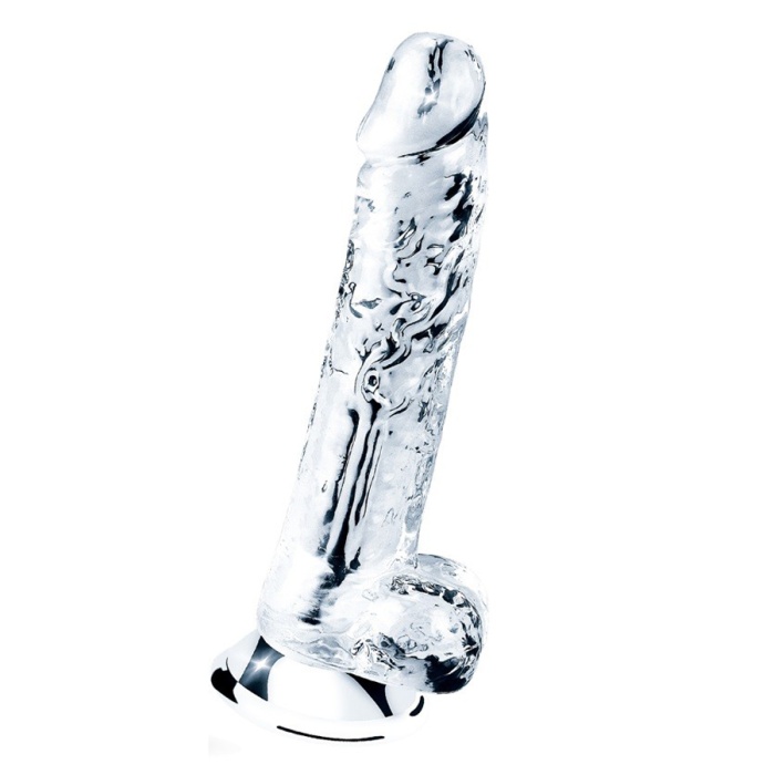 Şeffaf Slikon Jel Doku Vantuzlu Dildo