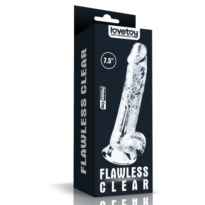 Şeffaf Slikon Jel Doku Vantuzlu Dildo