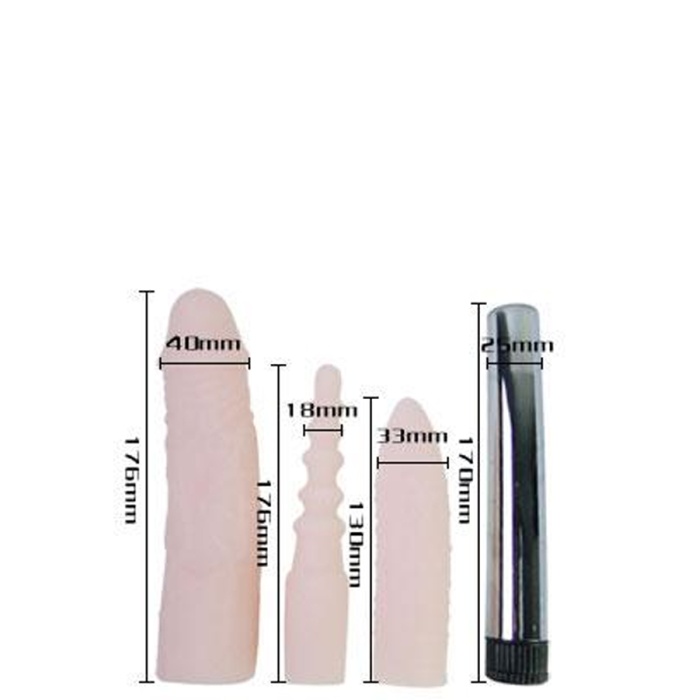 Vibe Tırtıklı Titreşimli Vibrator Set