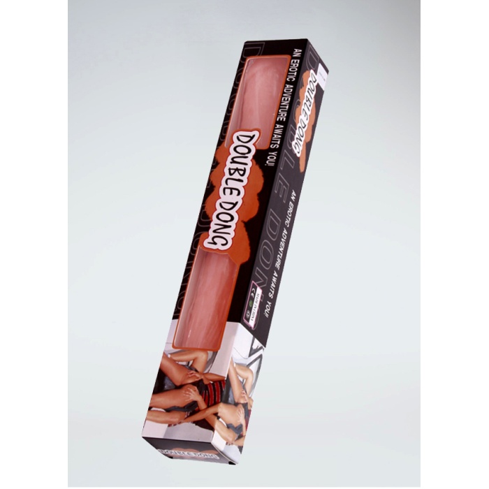 Çift Taraflı Testisli Ten Renginde Anal Ve Vajinal Dildo