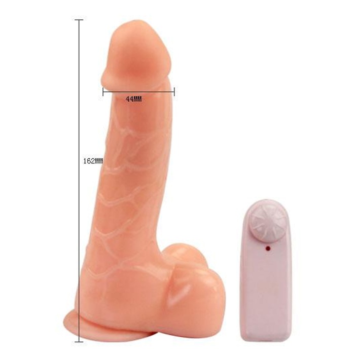 Esnek Dokuya Sahip Titreşimli Realistik Penis