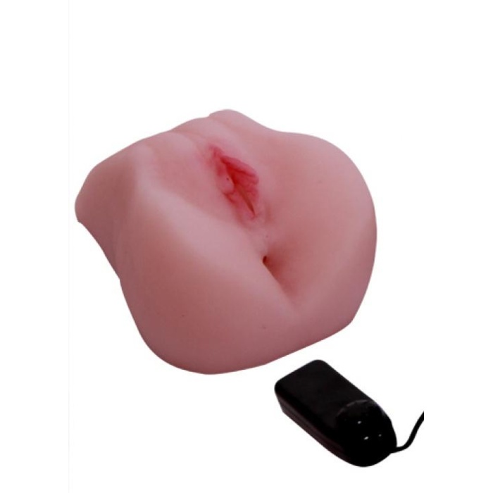 Pussy Ass İki İşlevli Titreşimli Ten Hassasiyetli Vajina