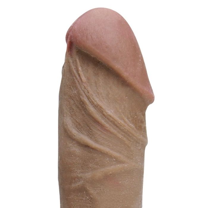 Cyberskin Vibrating Cybercock With Balls Dark