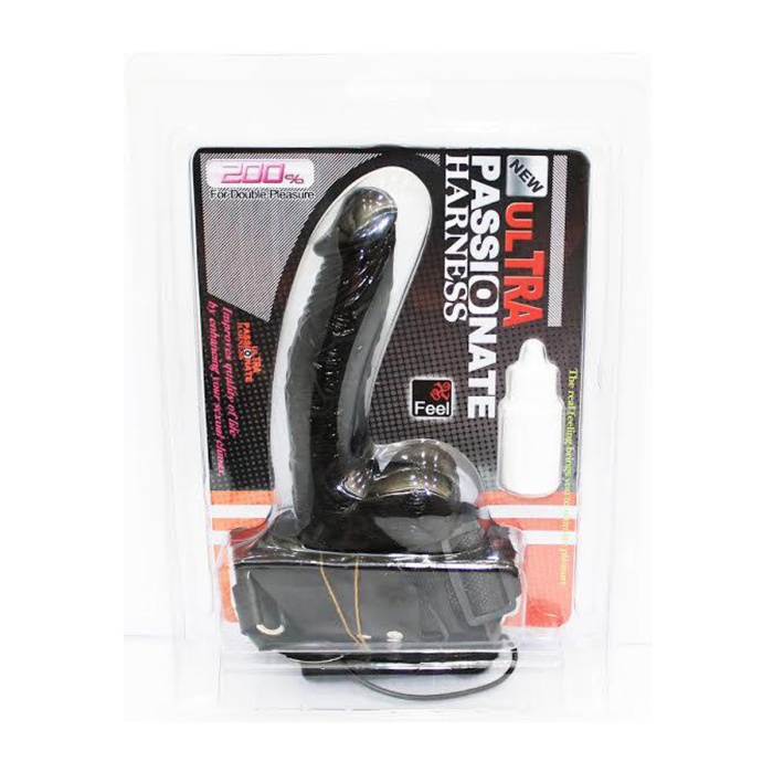 Ultra Passionate Harness Zenci Titreşimli Belden Bağlamalı
