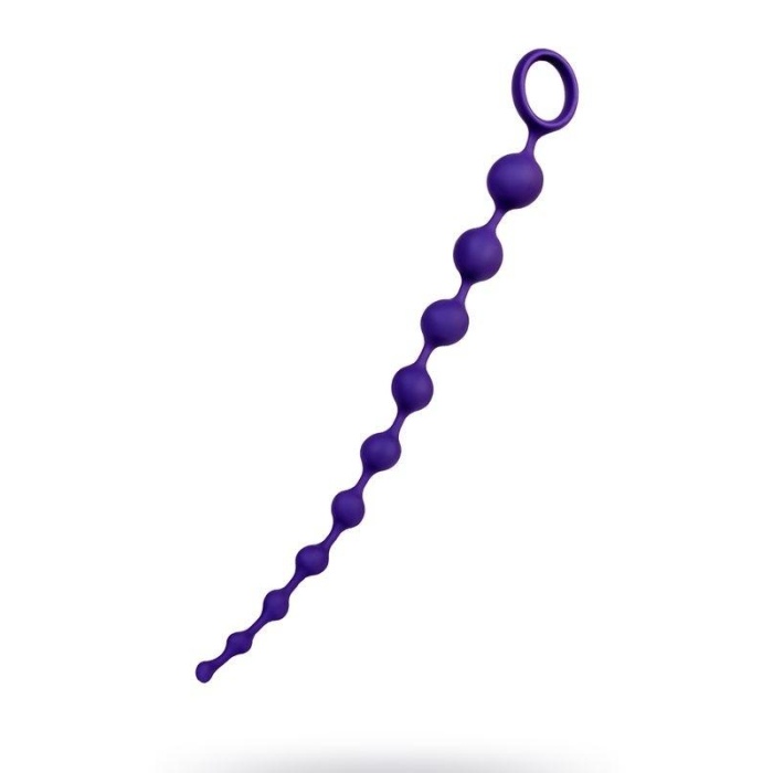 Grape Anal Zinciri Silikon Mor 35 Cm
