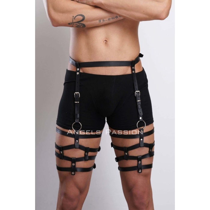 Tarz Erkek Bacak Kemer Harness