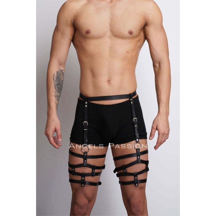 Tarz Erkek Bacak Kemer Harness