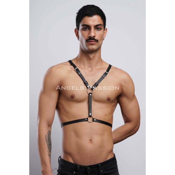 Erkek Göğüs ve Deri Kanatlı Harness