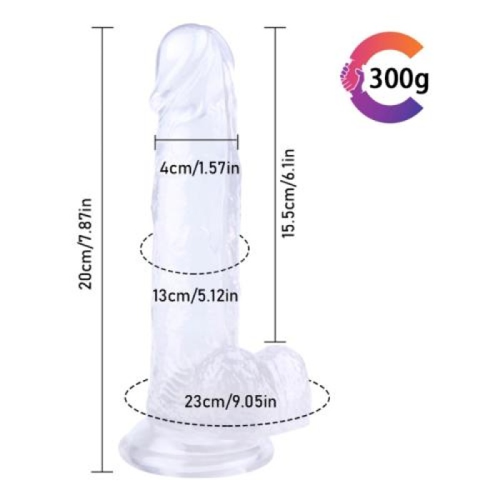 Sex Shop 20 cm Beyaz Beğenilen Dildo