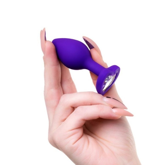 Diamond Heart Anal Plug Mor 7 cm 18 g