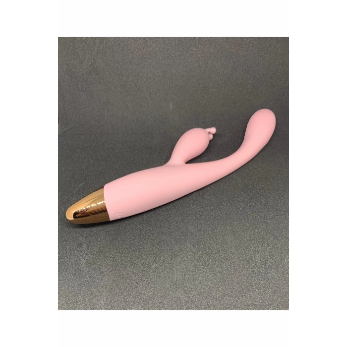 Isıtmalı Rabbit Vibratör Çift Uyarıcılı ve Şarjlı