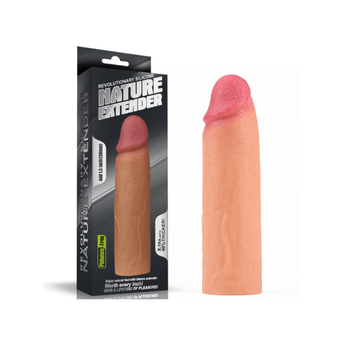 Censan Add 1.5 İnç Revolutionary Silicone Nature Extender Penis Kılıfı