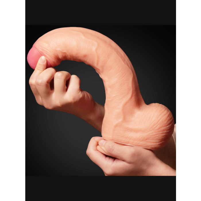 Censan 11 İnç Dual Layer Platinum Silicone Cock