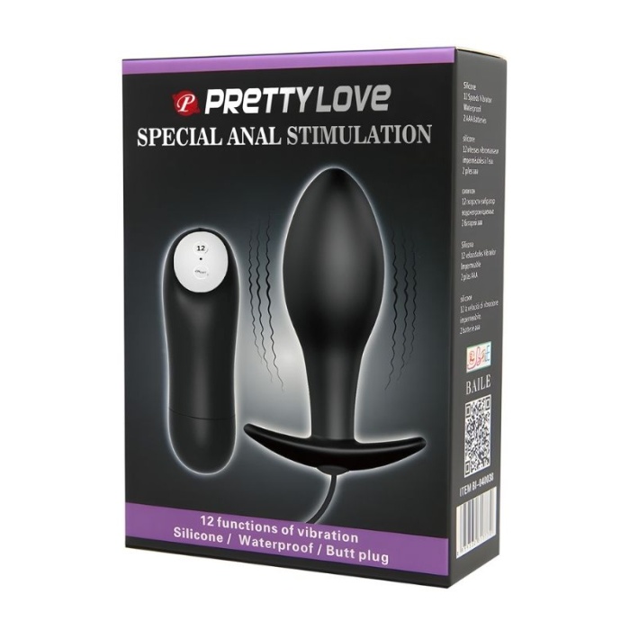 Special Anal Stimulation 12 Fonksiyon Kumandalı Titreşimli Anal Plug Tıkaç