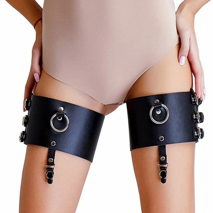 Deri Maske Tasma Bacak Bandı Ve Full Body Harness
