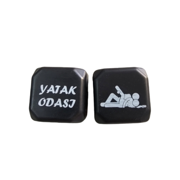 Censan Büyük Renkli Pozizyon Zarı Siyah