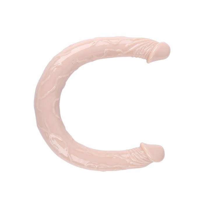 Censan Çift Taraflı Esnek Dildo 40 cm – Gerçekçi Dokulu Ten Renk