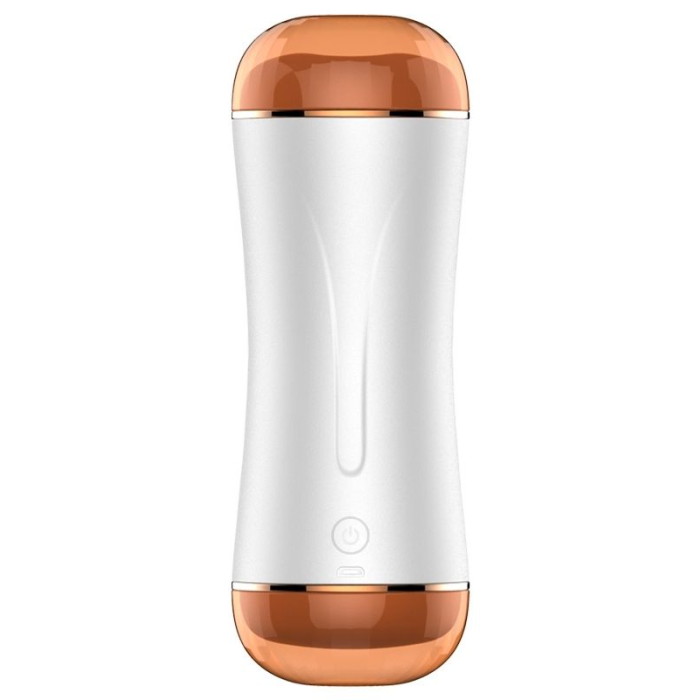 Censan Çift Taraflı Şarjlı Titreşimli Mastürbatör – Vajina & Ağız | 10 Modlu Güçlü Titreşim | Su Geçirmez