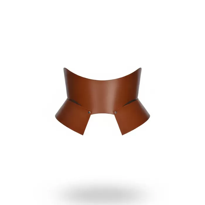 Kahverengi Deri Geniş Kadın Kemeri, Korse Deri Kemer - APFT611