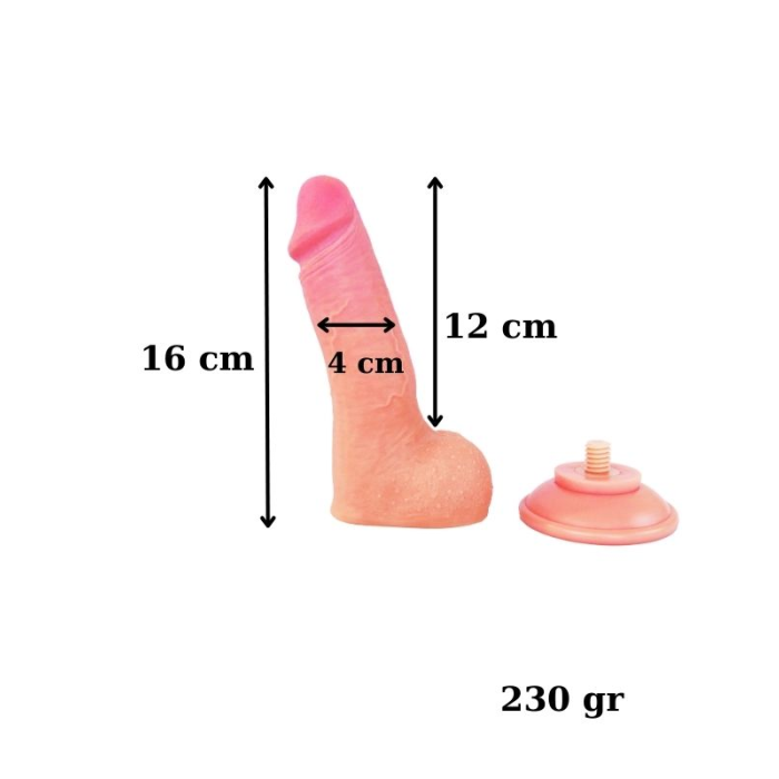 Censan Ultra Gerçekçi 16 Cm Kıkırdaklı Dildo