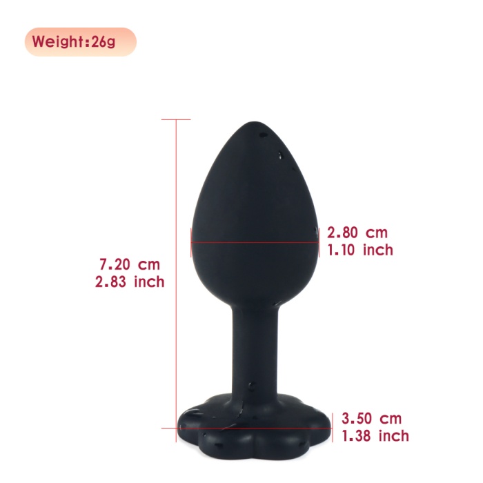 7 CM Anal Seks Özel Vantuzlu Anal Plug Prostat Mastürbatör