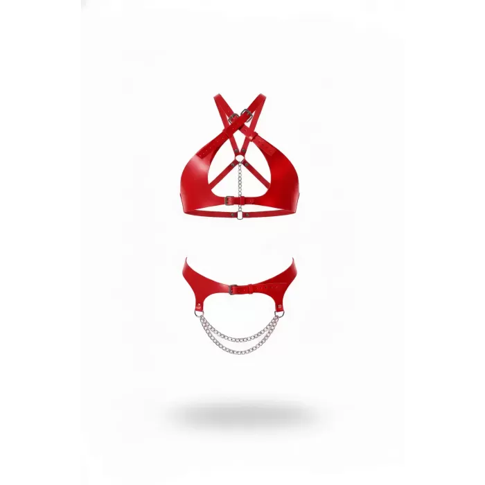 Kırmızı Harness Takım Tokalı Ayarlanabilir Çapraz Detay - APFT885