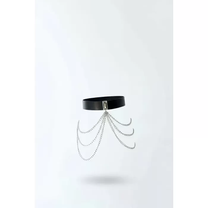 Siyah Kadın Kemer Çok Katlı Zincirli Suni Deri - APFT904