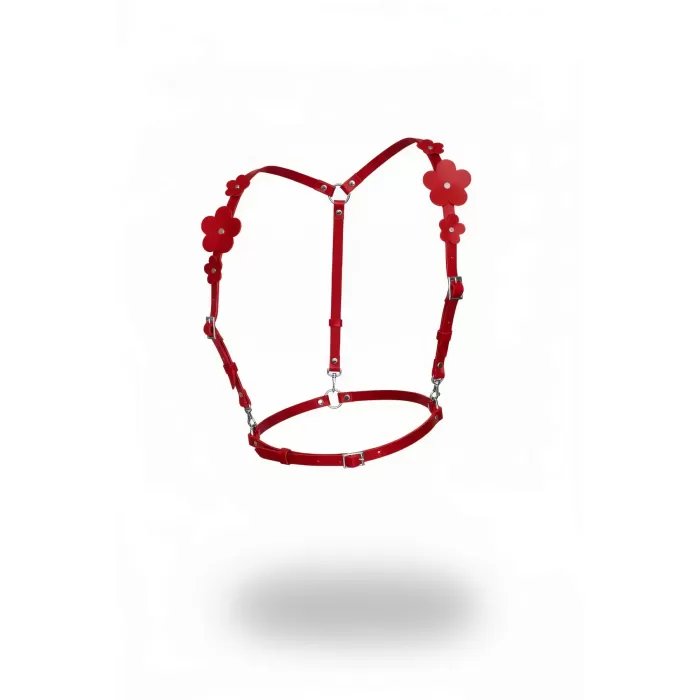 Kırmızı Kadın Kemer Tokalı İnce Deri Beden Aksesuarı - APFT906