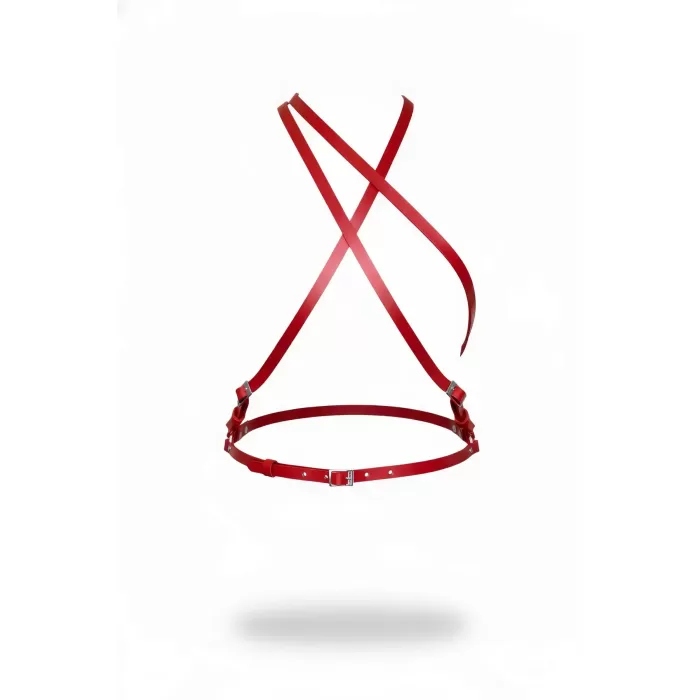 Kırmızı Kadın Kemer Çapraz Omuz Detaylı İnce Şeritli - APFT919