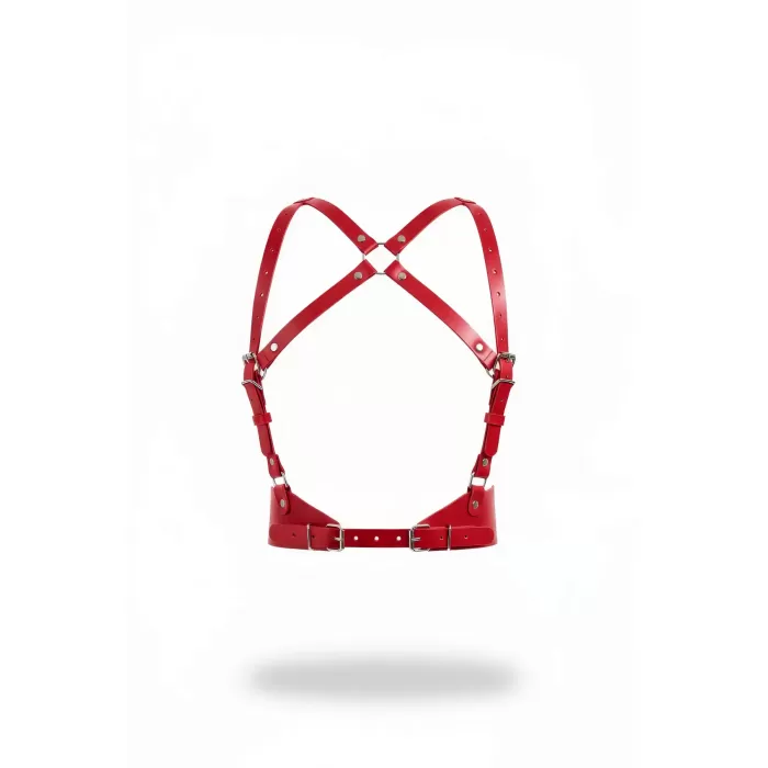 Kırmızı Kadın Kemer Çapraz Detaylı Vücut Aksesuarı - APFT925