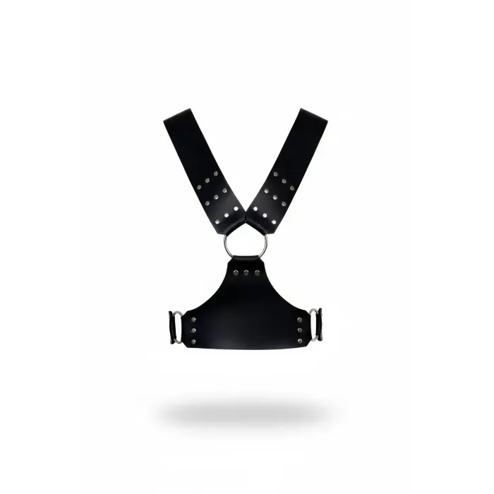 Siyah Kadın Kemer Zımbalı Büyük Halkalı Vücut Aksesuarı - APFT936