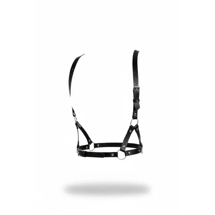 Siyah Kadın Kemer O Halka Detaylı İnce Deri Vücut Kemeri - APFT938