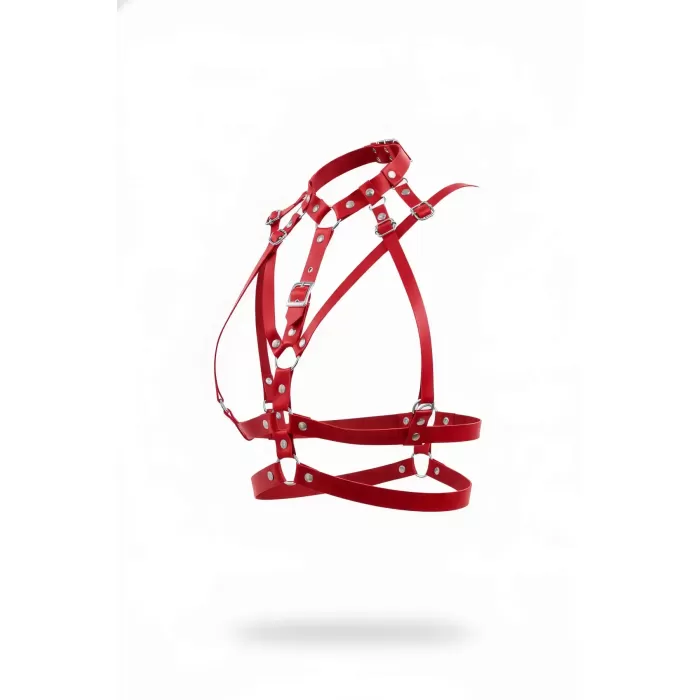 Kırmızı Kadın Kemer Deri Çoklu Şeritli Göğüs Kemer - APFT970