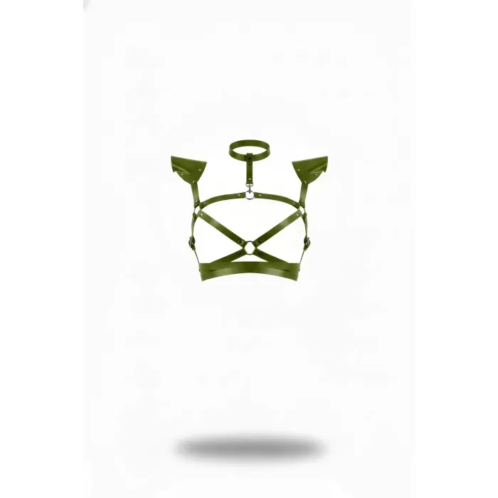 Haki Kadın Kemer Omuz Detaylı Çapraz Vücut Aksesuarı - APFT996