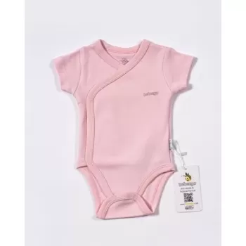 Basic Kravuze Kısa Kol Body Pembe