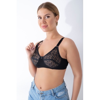 Siyah Dantelli Toparlayıcı Sütyen - 506