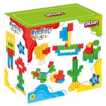 Nessiworld 03 604 Rocket Bloklar 64 Parça -Pilsan Oyuncak