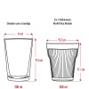 Akrilik Füme Tekli Kısa Bardak & Su Meşrubat Kahve Yanı Bardağı 300 ml ( Cam Değildir )