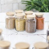 18li Bambu Kapaklı Cam Kavanoz & Erzak Saklama Kabı Seti 3* 1.3 Lt + 0.80 Lt + 0.50 Lt(Vakum Kapak)