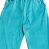 Parlak Kadife Cepli Pantolon Eşofman Pijama Altı Unisex Lastikli Paça Yeşil
